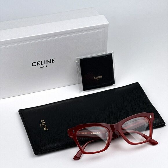 NEW Celine CL40058I 066  Red Butterfly Women Eyeglasses CL 40058I